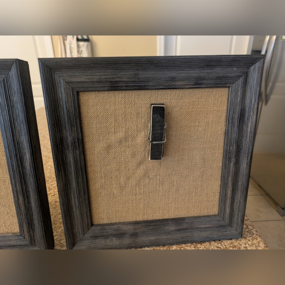 Rustic Farm House Clothes Pin Frame Set - Picture 3 of 6